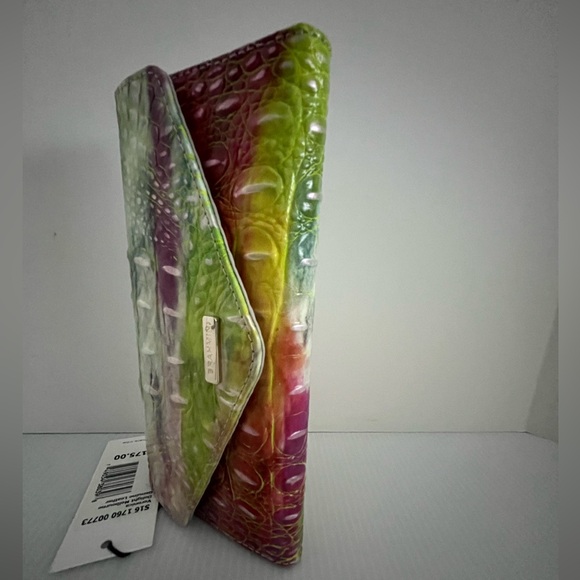 BRAHMIN VERONICA Genuine CrocEmbossed Leather Trifold Envelope Wallet - Picture 9 of 15